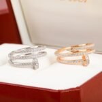 CARTIER Juste un Clou ring double half-paved - 图片 5