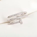 CARTIER Juste un Clou ring double half-paved - 图片 2