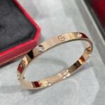 CARTIER LOVE bracelet classic model 4 diamonds - 图片 3