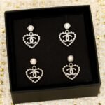 CHANEL CC Pearl Heart earrings - 图片 3