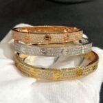 CARTIER LOVE bracelet classic model paved - 图片 5