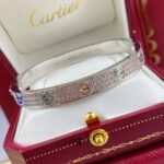 CARTIER LOVE bracelet classic model paved - 图片 5