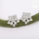 Van Cleef and Arpels Lotus openwork earrings mini model - 图片 6