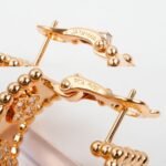 Van Cleef and Arpels Perl??e clovers hoop earrings - 图片 3