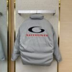 Balenciaga Reversible Embroidered Cotton Jacket Coat - 图片 2