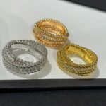 Van Cleef and Arpels Perl??e diamonds duo ring - 图片 6