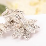 Van Cleef and Arpels Lotus earrings 3 flowers - 图片 4
