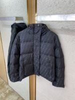 Fendi Double F Full Print Down Jacket Black - 图片 3