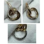 CARTIER Trinity earrings half-paved - 图片 3