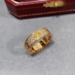 CARTIER LOVE ring classic model paved - 图片 2