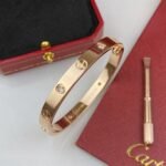 CARTIER LOVE bracelet classic model 4 diamonds - 图片 2