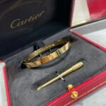 CARTIER LOVE bracelet classic model 4 diamonds - 图片 5