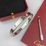 CARTIER LOVE bracelet classic model 4 diamonds - 图片 3