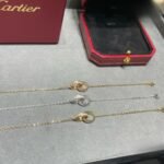 CARTIER LOVE bracelet on chain half-paved - 图片 4