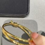 Tiffany and Co TIFFANY Knot Double Row Hinged Bangle - 图片 3