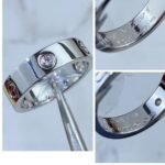 CARTIER LOVE ring classic model 3 diamonds - 图片 4