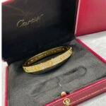 CARTIER LOVE bracelet classic model paved 10 diamonds - 图片 2