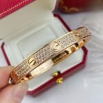 CARTIER LOVE bracelet classic model paved - 图片 3