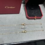 CARTIER LOVE bracelet on chain half-paved - 图片 5