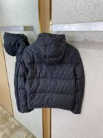Fendi Double F Full Print Down Jacket Black - 图片 4