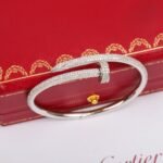CARTIER Juste un Clou bracelet classic model half-paved - 图片 2