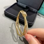 Tiffany and Co TIFFANY Knot Double Row Hinged Bangle - 图片 3