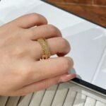 Van Cleef and Arpels Perl??e diamonds duo ring - 图片 4