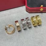 CARTIER LOVE hoop earrings classic model 2 diamonds - 图片 6