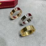 CARTIER LOVE ring classic model 3 diamonds - 图片 6