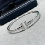 Tiffany and Co TIFFANY T Pav?? Diamond Wire Bangle - 图片 2