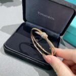 Tiffany and Co TIFFANY Knot Double Row Hinged Bangle - 图片 4