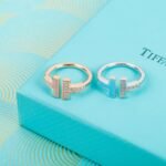 Tiffany and Co TIFFANY T Diamond and Turquoise Wire Ring - 图片 6