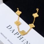 Van Cleef and Arpels Vintage Alhambra bracelet 5 motifs - 图片 3
