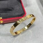 CARTIER LOVE bracelet classic model10 diamonds - 图片 2