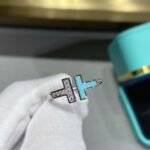 Tiffany and Co TIFFANY T Diamond and Turquoise Wire Ring - 图片 4