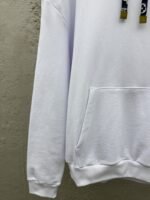 Lv Solid Color Drawstring Hooded Long Sleeve Sweatshirt 1 - 图片 7