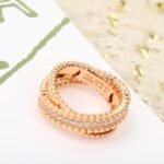 Van Cleef and Arpels Perl??e diamonds duo ring - 图片 2