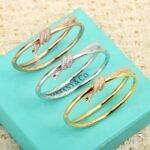 Tiffany and Co TIFFANY Knot Double Row Hinged Bangle - 图片 7