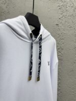 Lv Solid Color Drawstring Hooded Long Sleeve Sweatshirt 1 - 图片 9