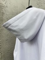 Lv Solid Color Drawstring Hooded Long Sleeve Sweatshirt 1 - 图片 10