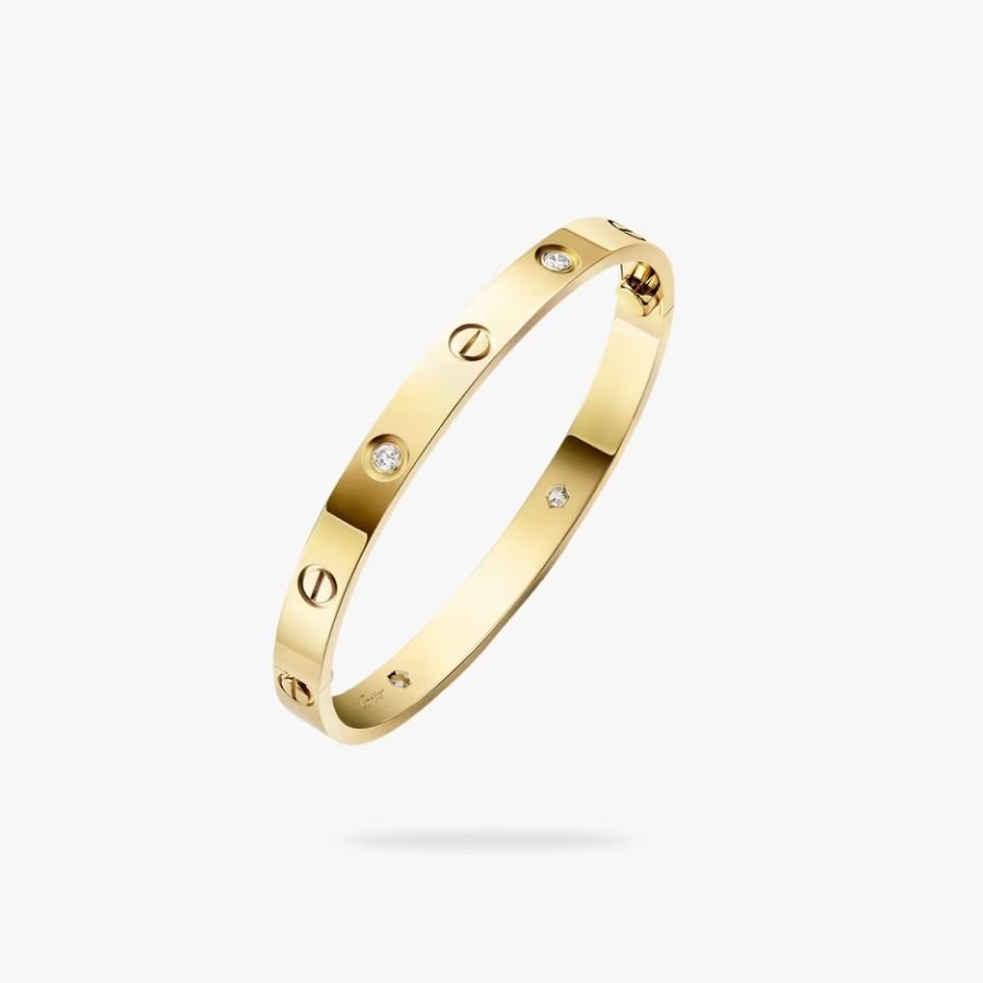 CEL-B-CAR-026.jpg CARTIER LOVE bracelet classic model 4 diamonds - 图片 1