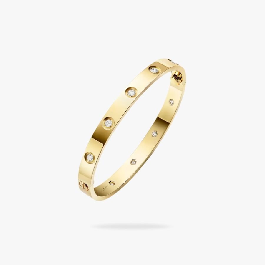 CEL-B-CAR-035.jpg CARTIER LOVE bracelet classic model10 diamonds - 图片 1