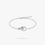 CARTIER LOVE bracelet on chain half-paved