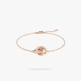 CARTIER LOVE bracelet on chain paved