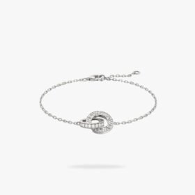 CARTIER LOVE bracelet on chain paved