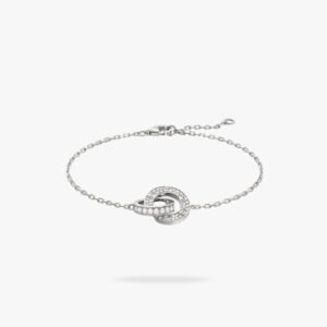 CARTIER LOVE bracelet on chain paved