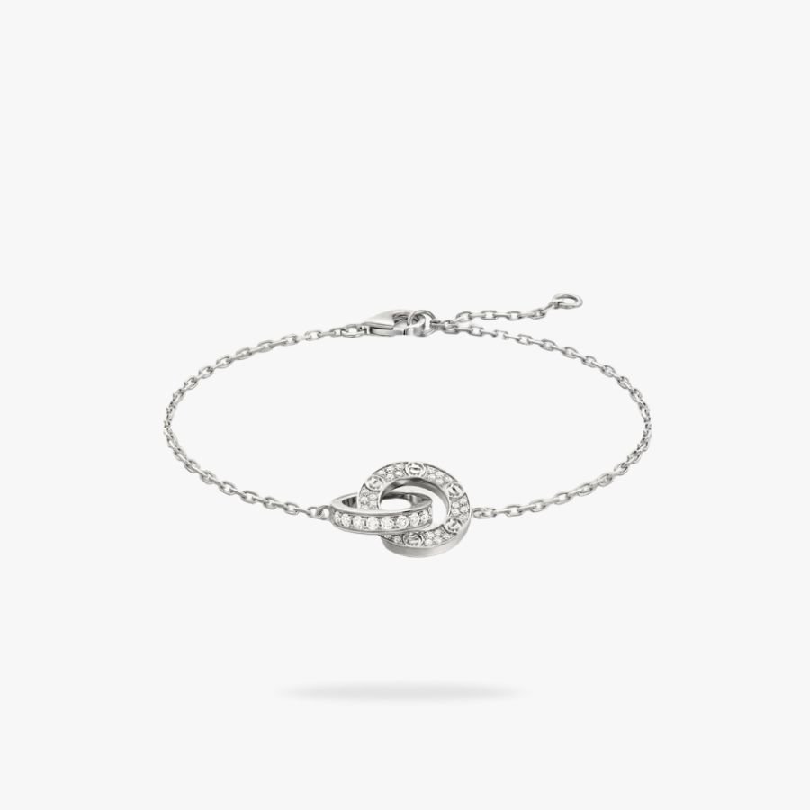 CEL-B-CAR-054.jpg CARTIER LOVE bracelet on chain paved - 图片 1