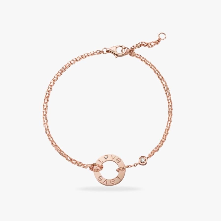 CEL-B-CAR-055.jpg CARTIER LOVE bracelet on chain 2 diamonds - 图片 1