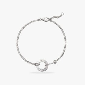 CARTIER LOVE bracelet on chain 2 diamonds