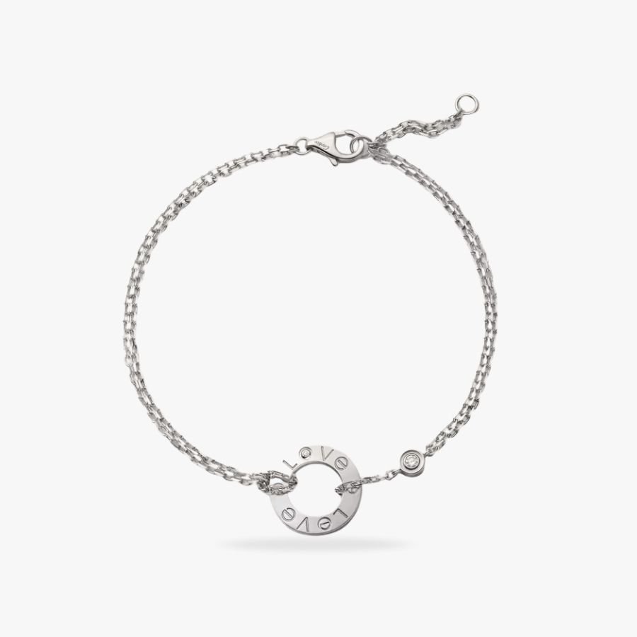 CEL-B-CAR-057.jpg CARTIER LOVE bracelet on chain 2 diamonds - 图片 1